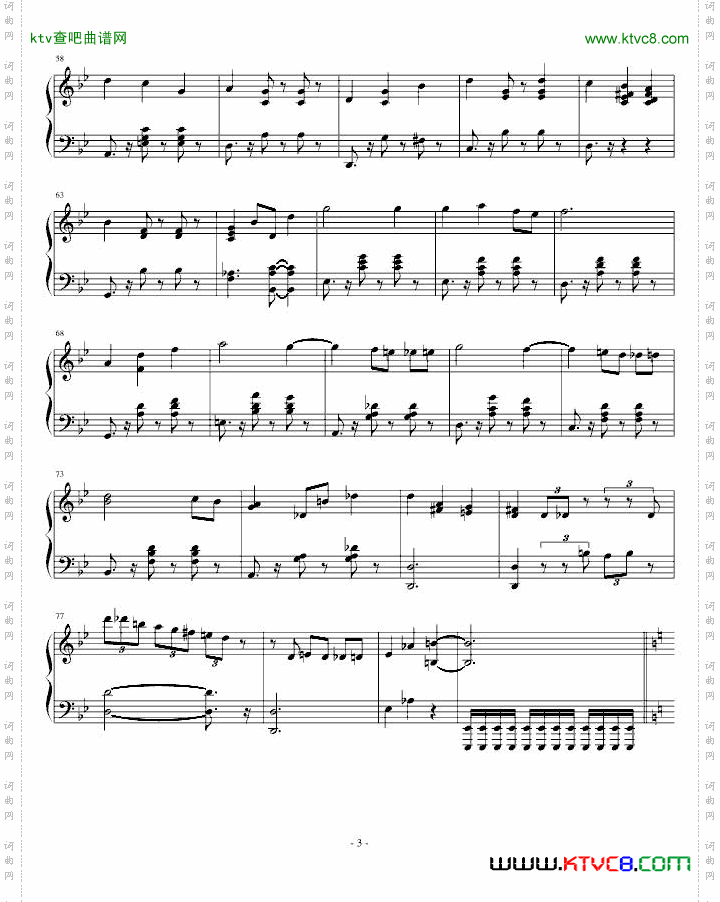 人生的旋转木马--钢琴独奏版