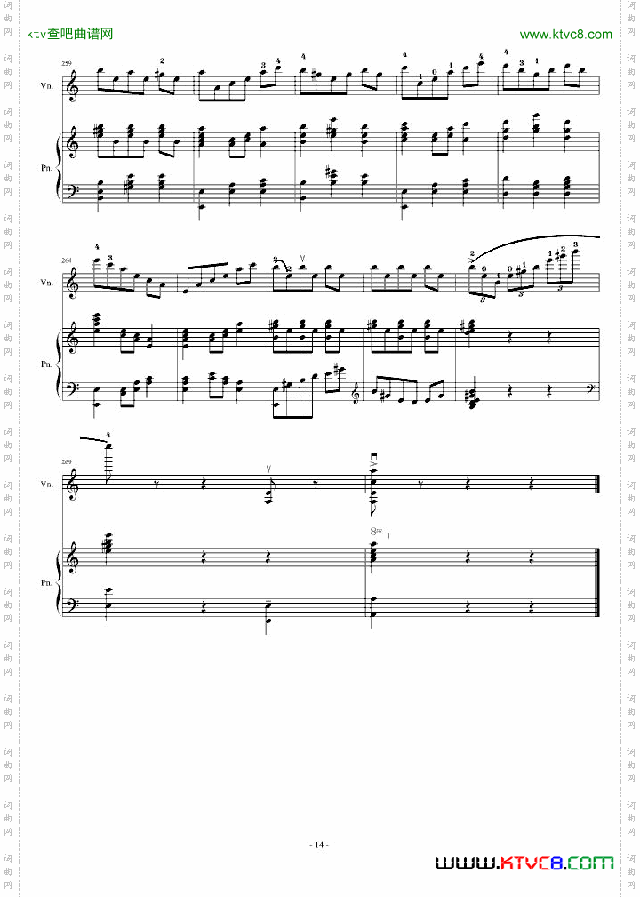 H14-A小调舞曲ForPianoAndViolin