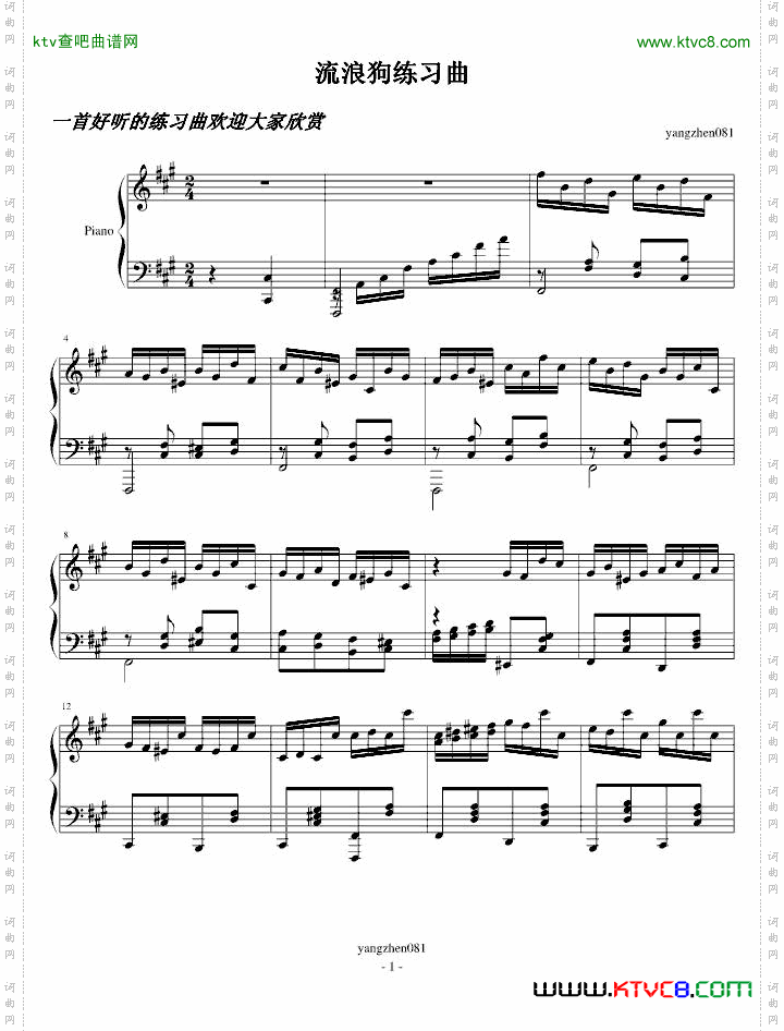 流浪狗练习曲