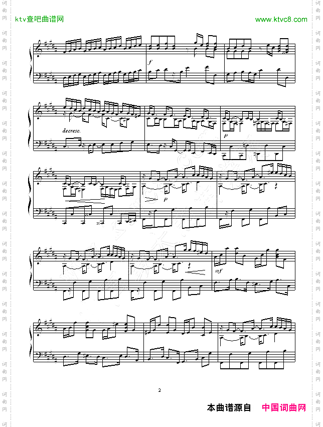 B大调练习曲