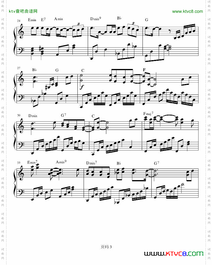 新歌男人KTVC大调和弦标记版