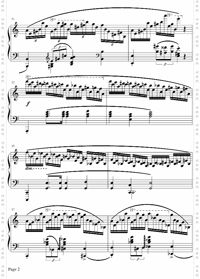 肖邦冬风练习曲
