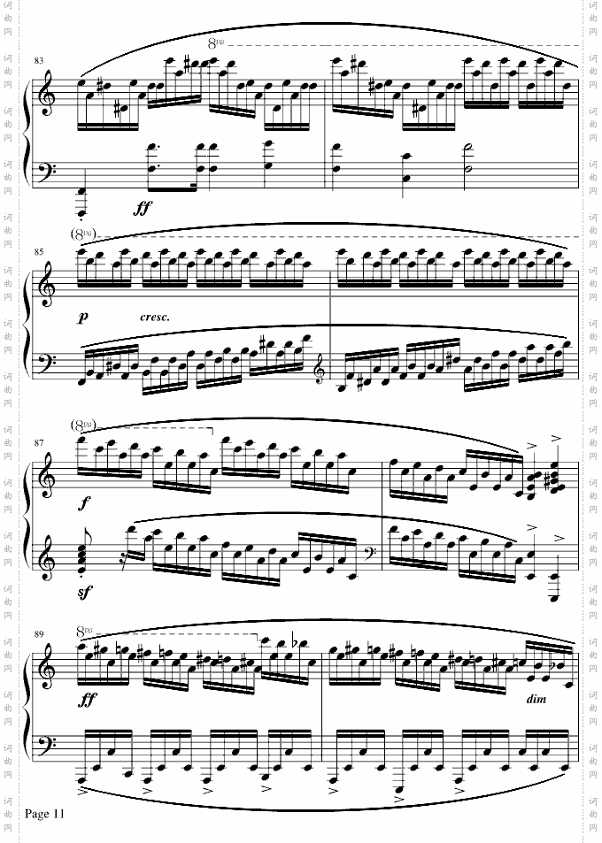 肖邦冬风练习曲