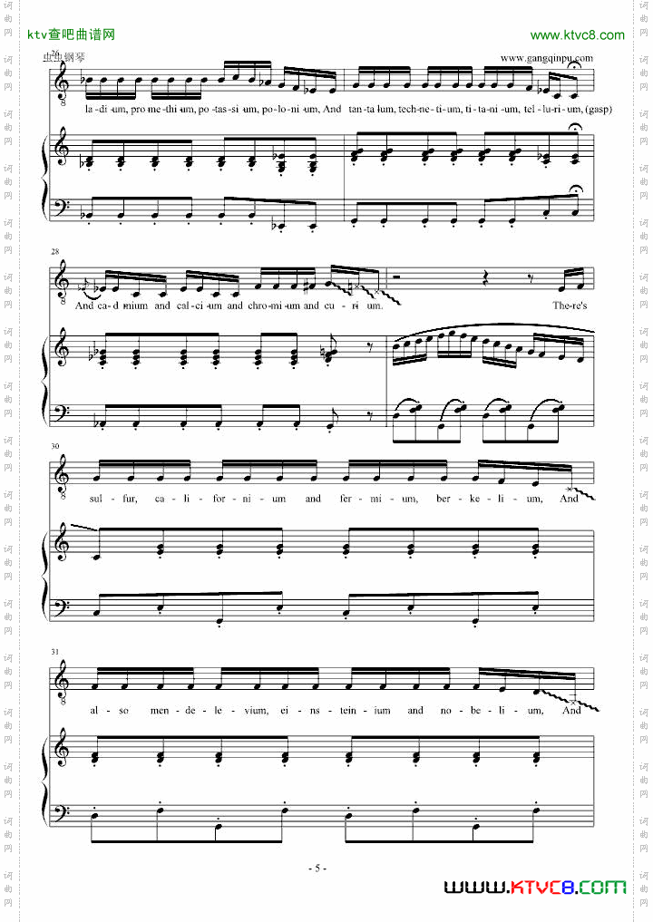 TheElementSong元素周期表之歌
