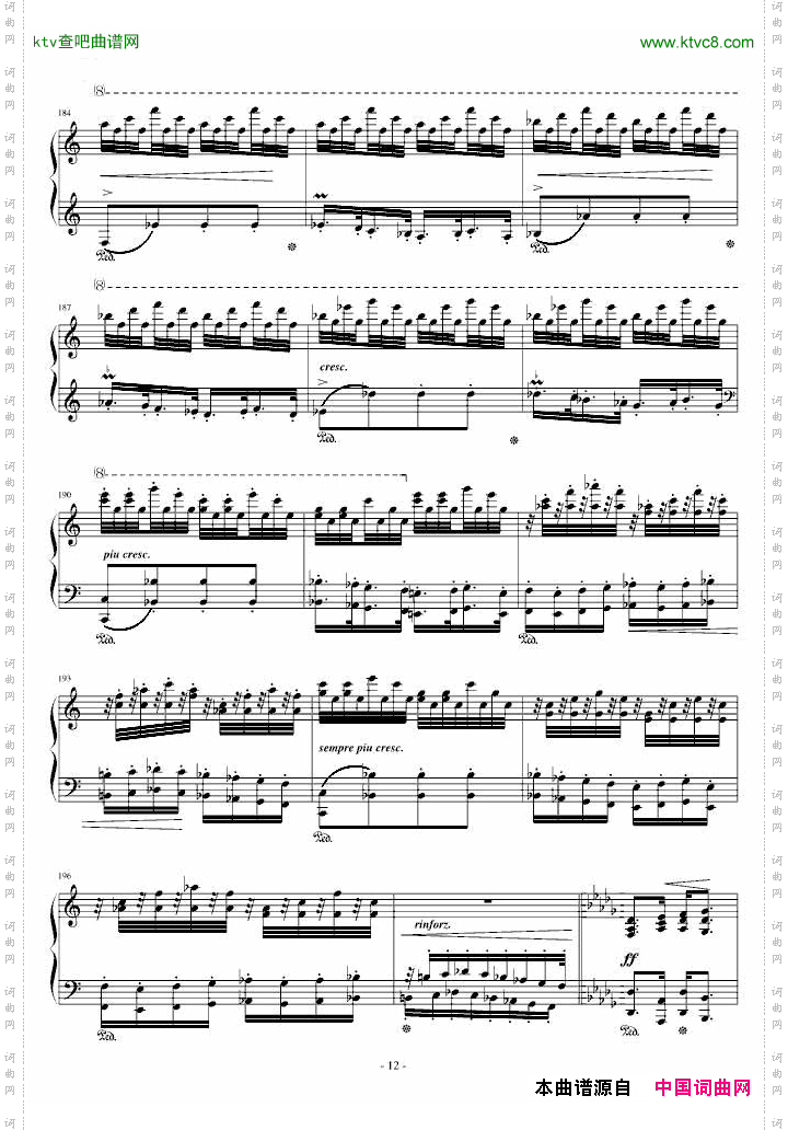 李斯特《匈牙利狂想曲14号》李斯特的又一首宏大的作品