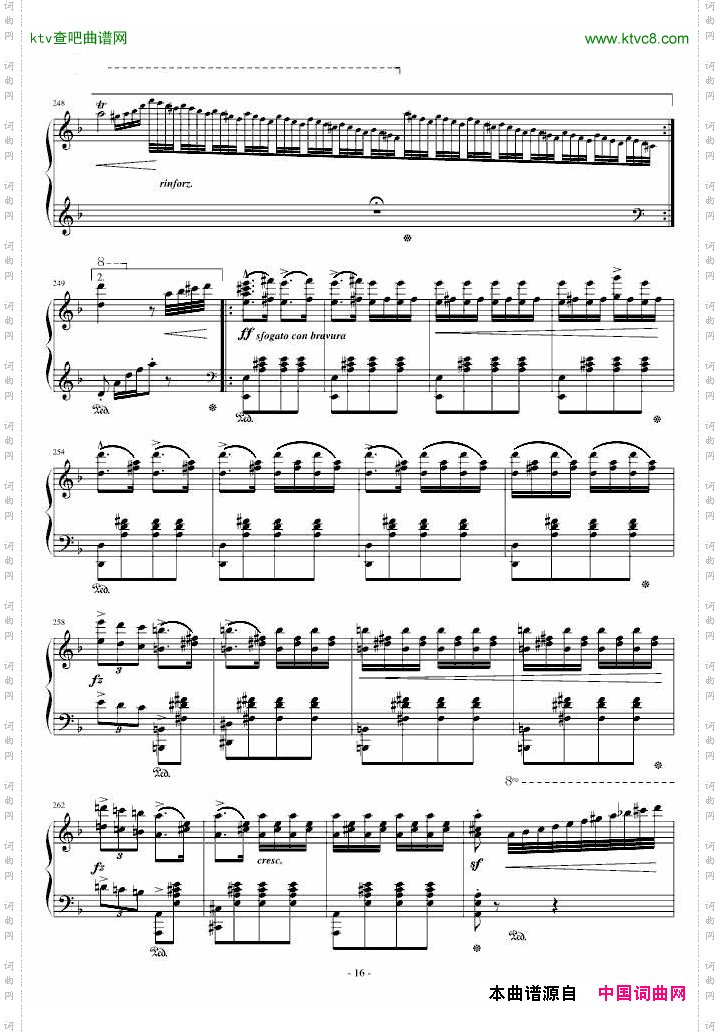 李斯特《匈牙利狂想曲14号》李斯特的又一首宏大的作品
