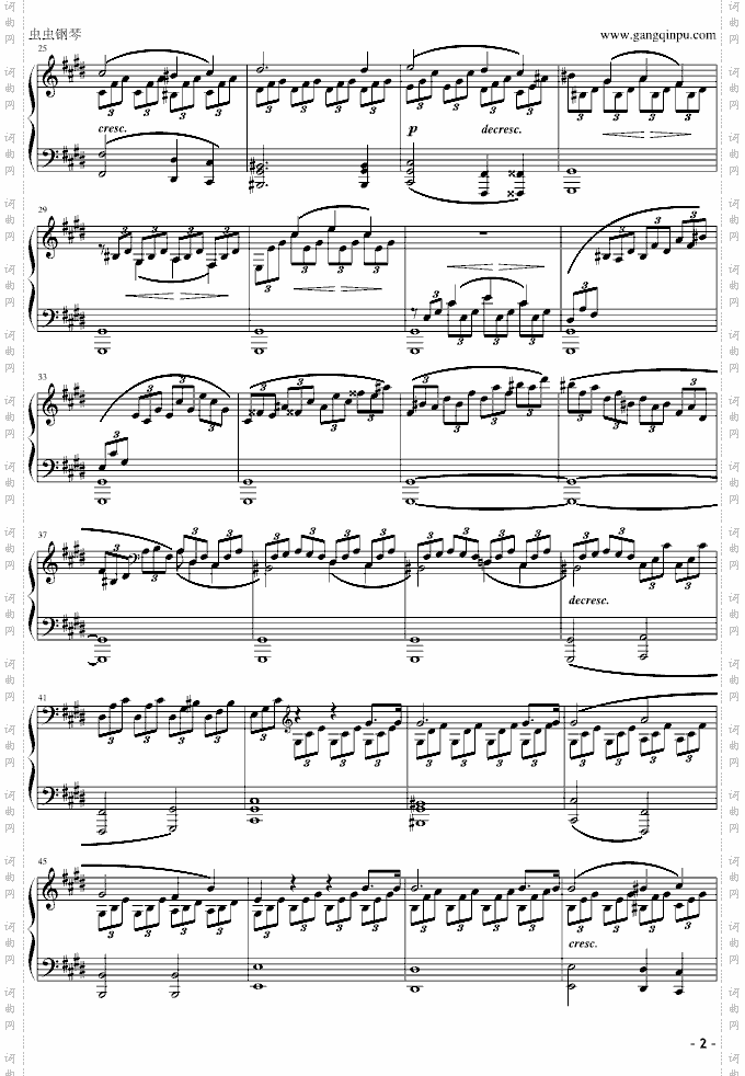 《月光奏鸣曲》第一乐章-musicfish版