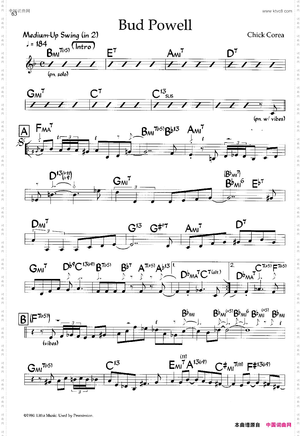 BudPowell爵士钢琴曲_Bud Powell爵士钢琴曲