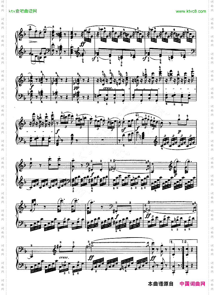 F大调第六钢琴奏鸣曲-Op.10—2
