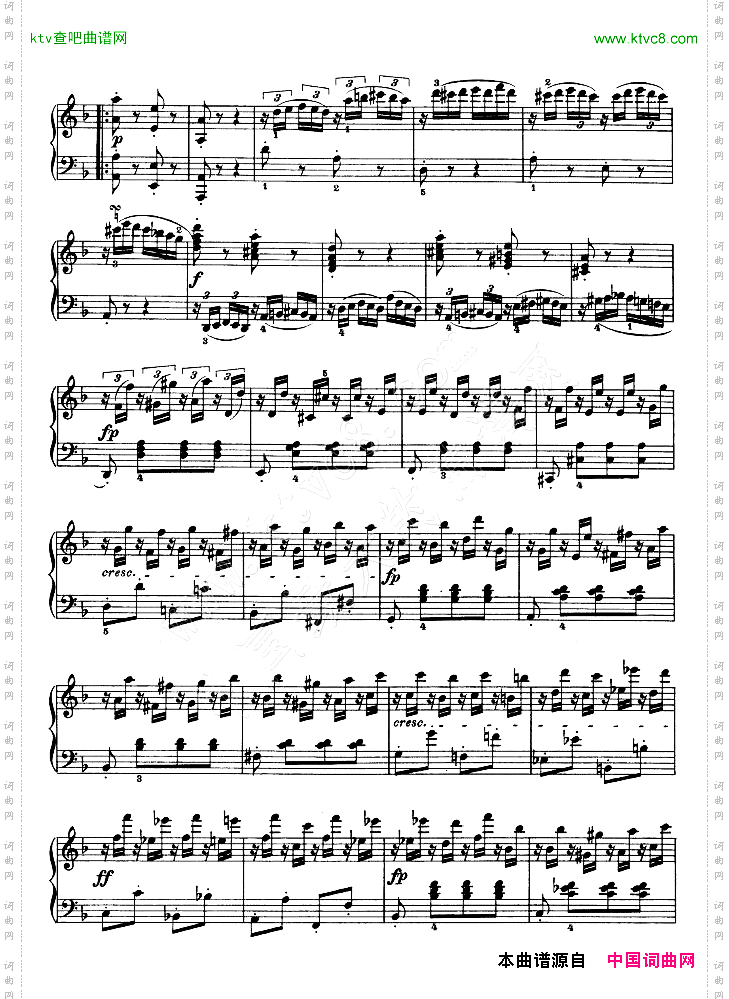 F大调第六钢琴奏鸣曲-Op.10—2