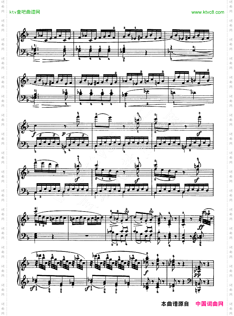 F大调第六钢琴奏鸣曲-Op.10—2
