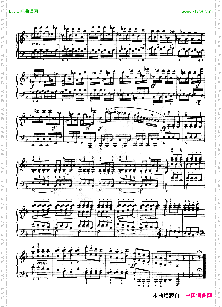 F大调第六钢琴奏鸣曲-Op.10—2