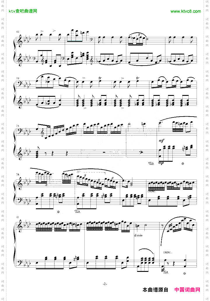 降A大调波兰舞曲肖邦遗作
