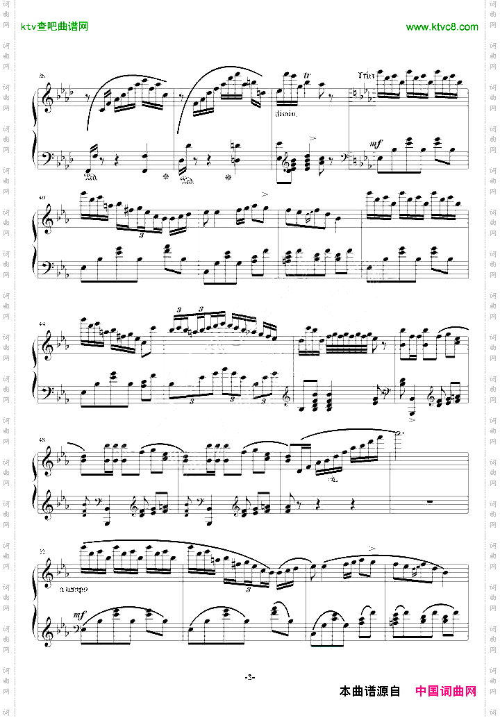 降A大调波兰舞曲肖邦遗作