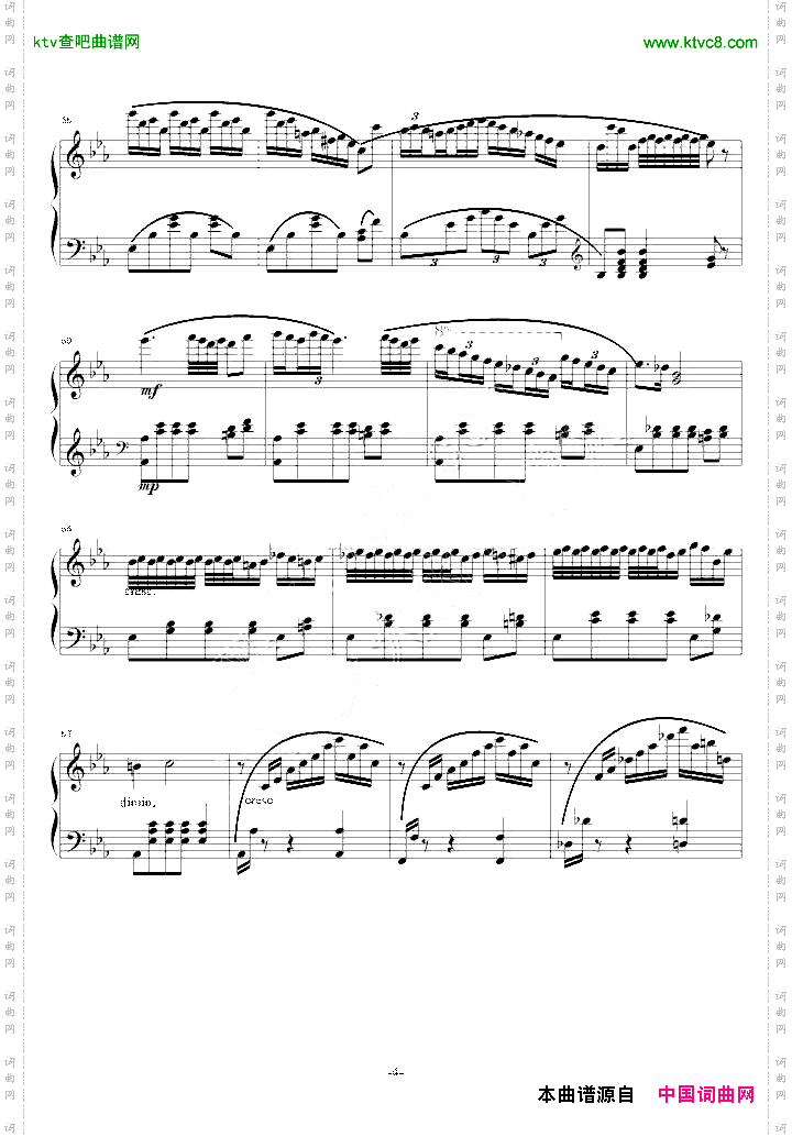 降A大调波兰舞曲肖邦遗作