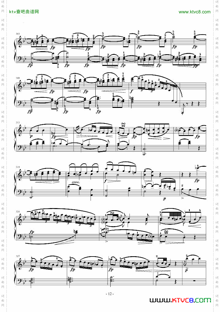 莫扎特F大调钢琴奏鸣曲K533附指法