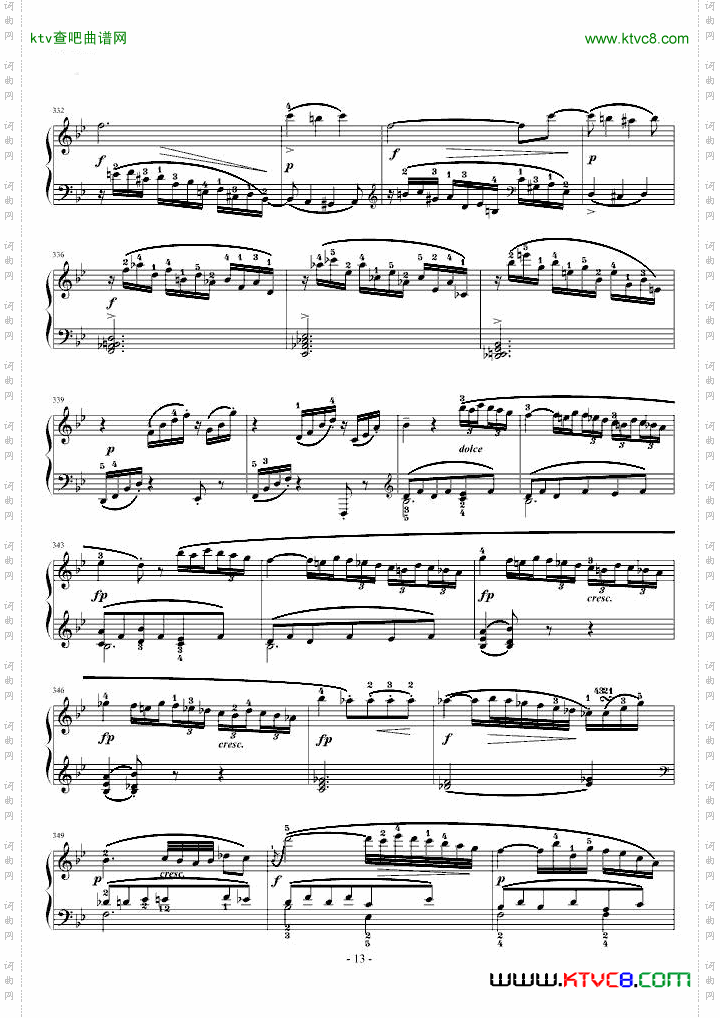 莫扎特F大调钢琴奏鸣曲K533附指法