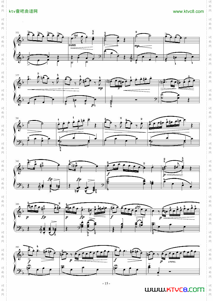 莫扎特F大调钢琴奏鸣曲K533附指法