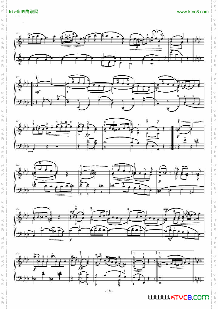 莫扎特F大调钢琴奏鸣曲K533附指法