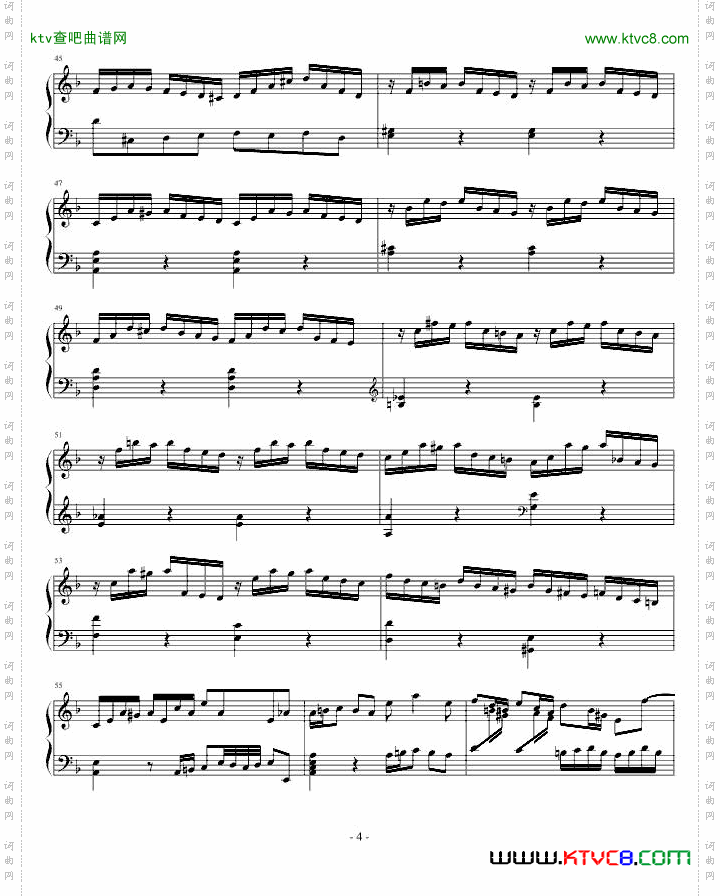 巴赫第一键盘钢琴乐协奏曲第一乐章