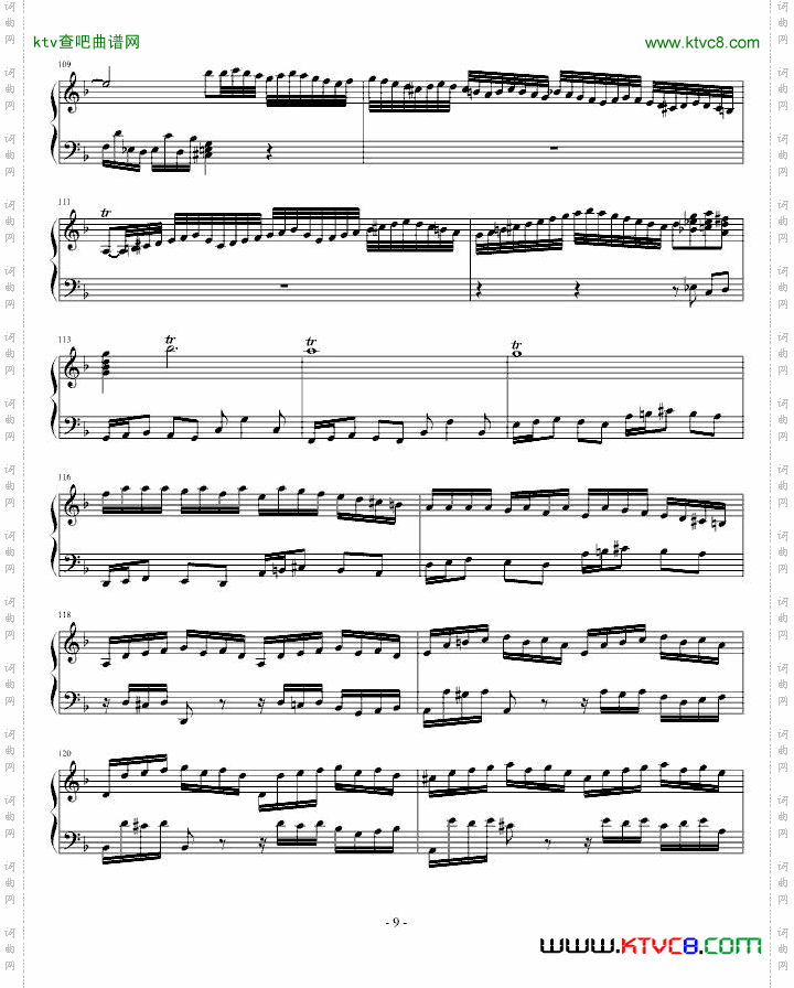 巴赫第一键盘钢琴乐协奏曲第一乐章