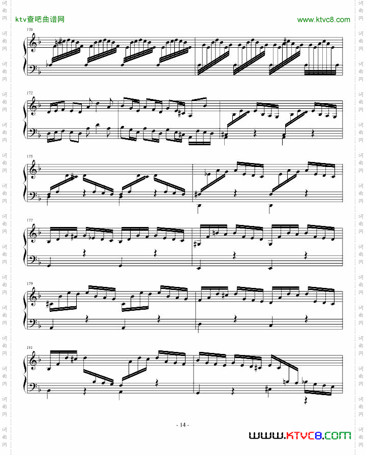 巴赫第一键盘钢琴乐协奏曲第一乐章