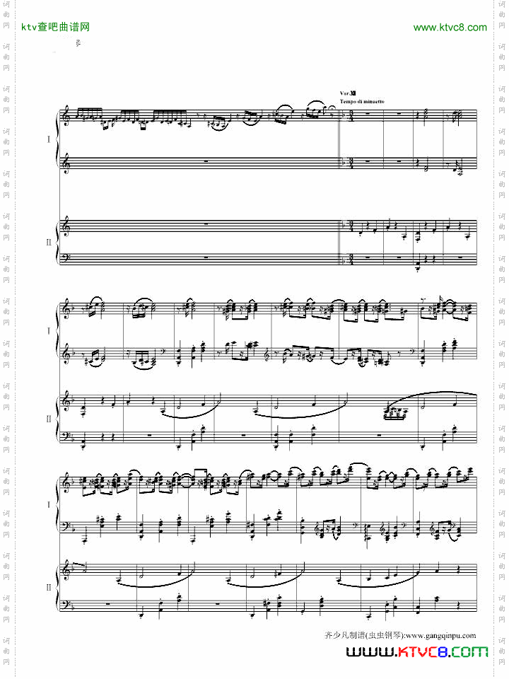 帕格尼尼主题狂想曲11~18变奏