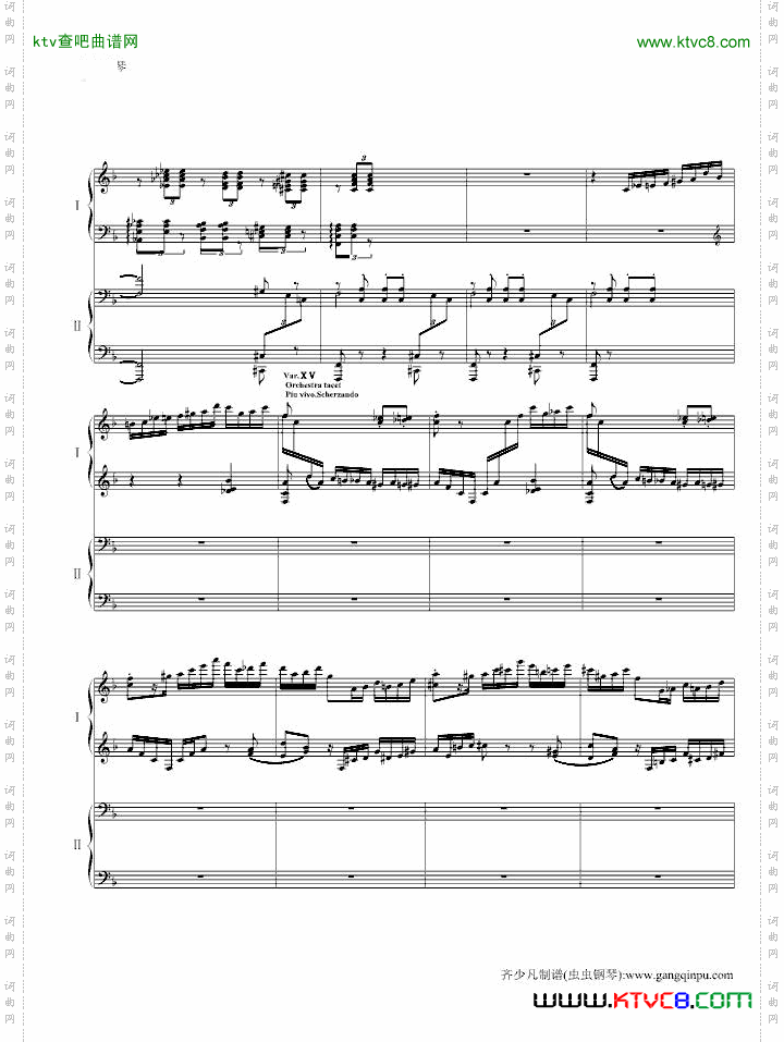 帕格尼尼主题狂想曲11~18变奏