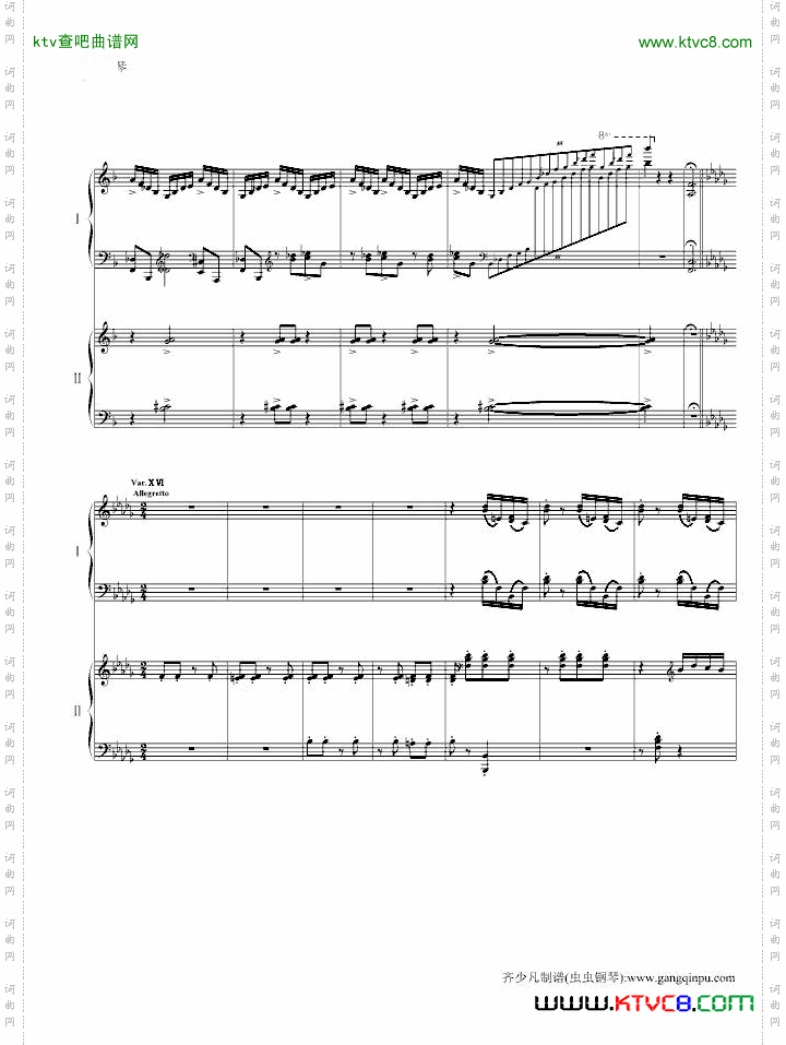 帕格尼尼主题狂想曲11~18变奏