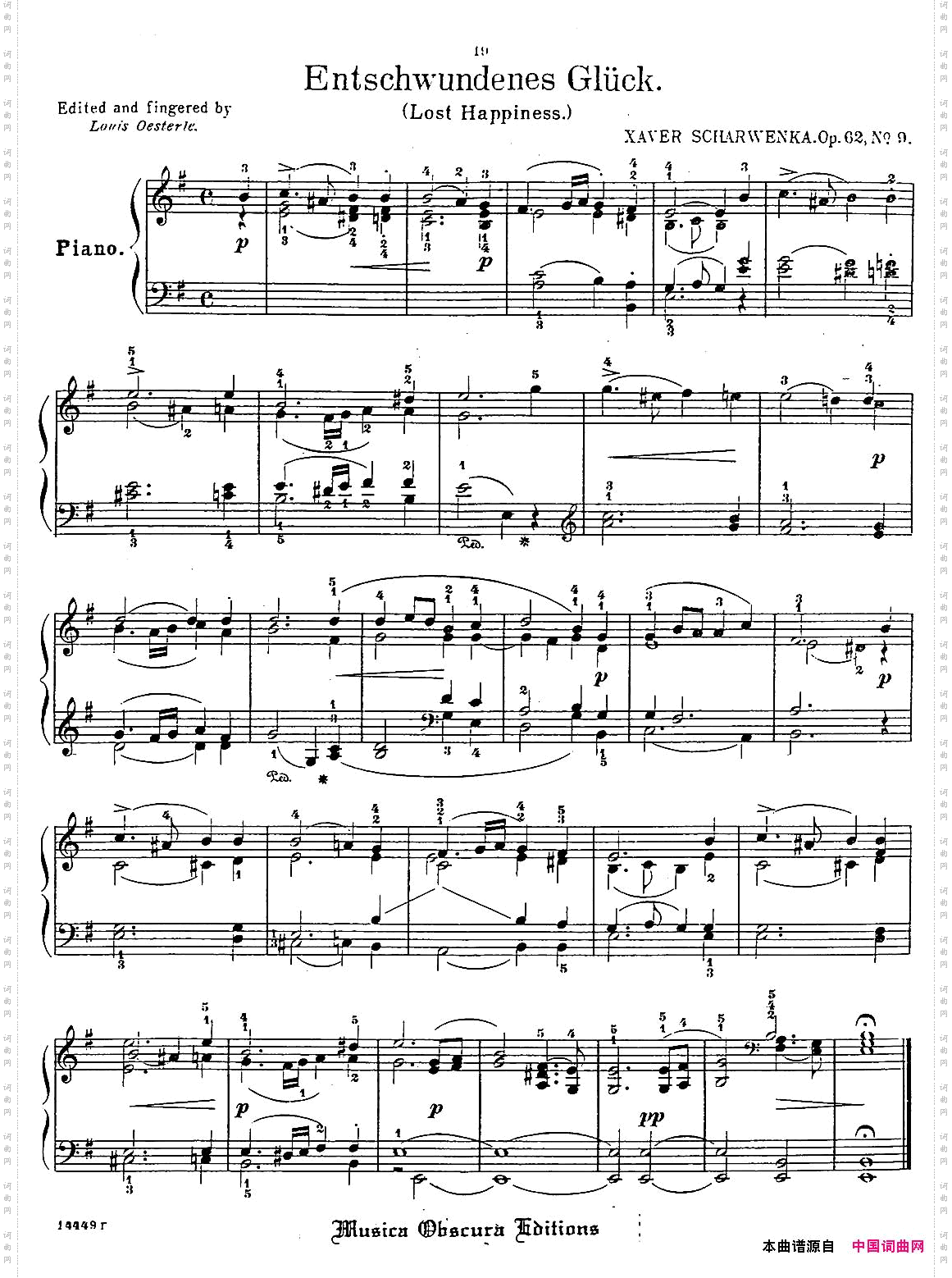 Album f the Young Op·629· 逝去的幸福 Lost Happiness,e小调