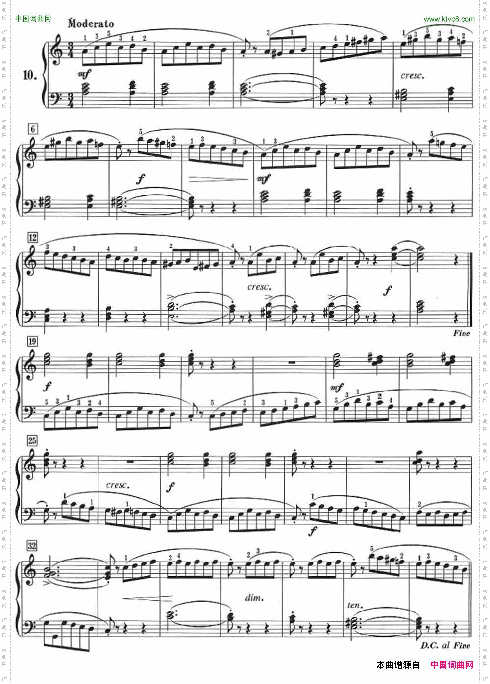 50首莱蒙钢琴练习曲作品37NO.10_50首莱蒙钢琴练习曲 作品37NO.10