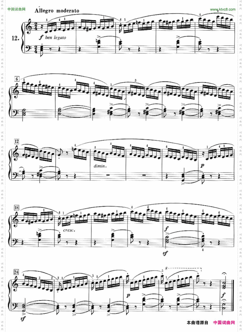 50首莱蒙钢琴练习曲作品37NO.12_50首莱蒙钢琴练习曲 作品37NO.12