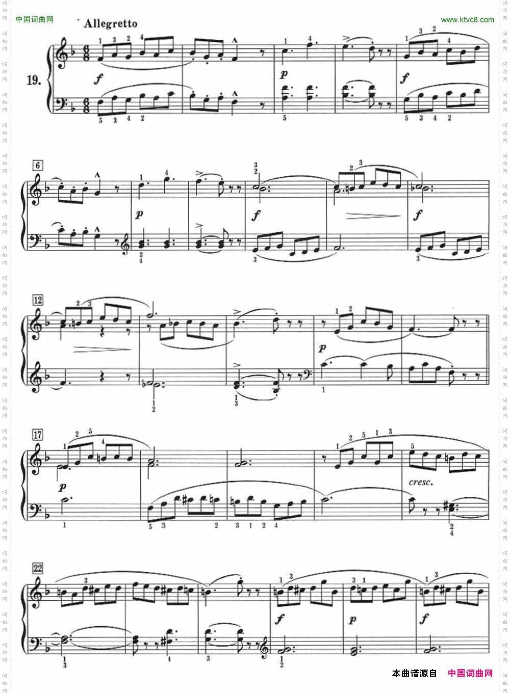 50首莱蒙钢琴练习曲作品37NO.19_50首莱蒙钢琴练习曲 作品37NO.19