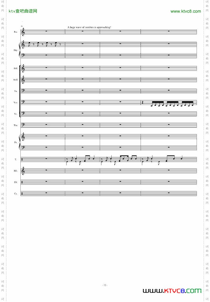 植物大战僵尸-黑夜[Moongrains]【总谱】