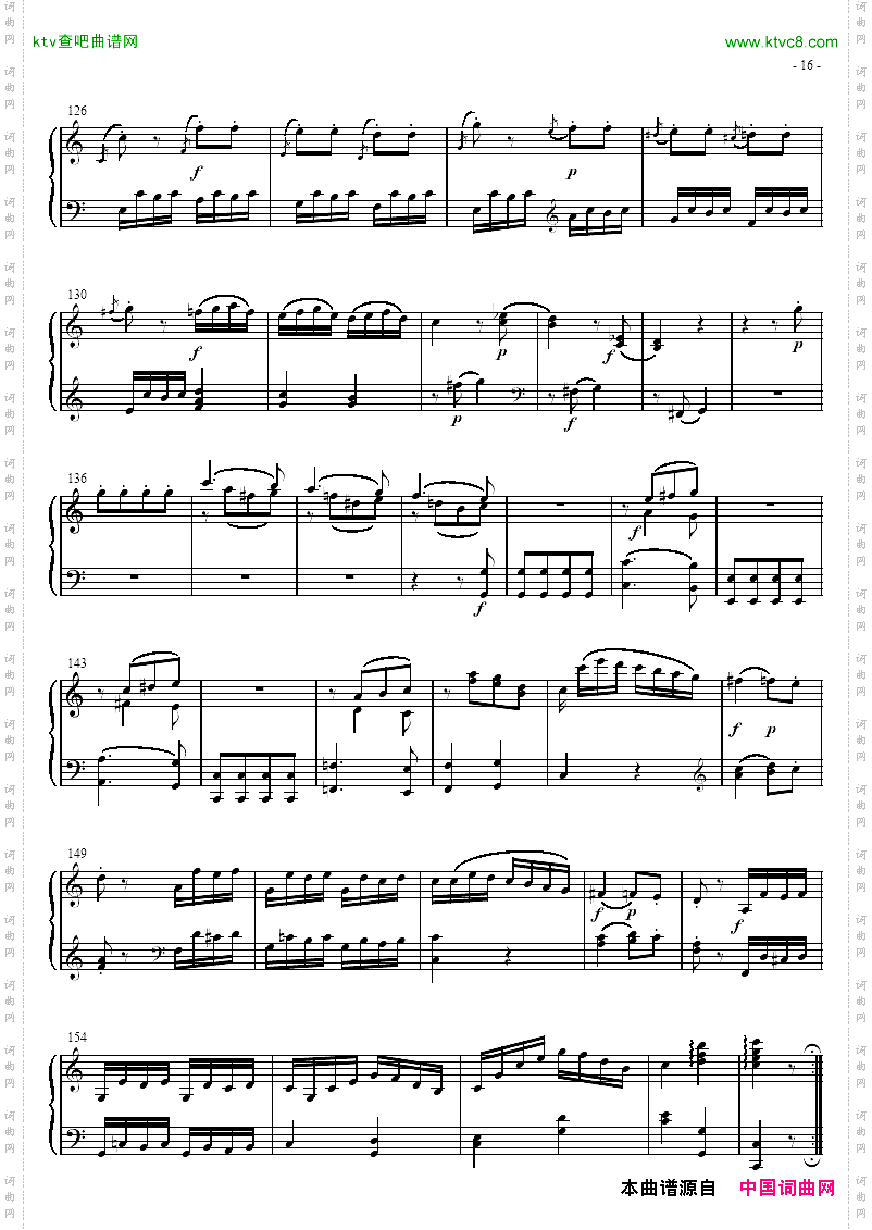 奏鸣曲SonatasK279Mvt.3