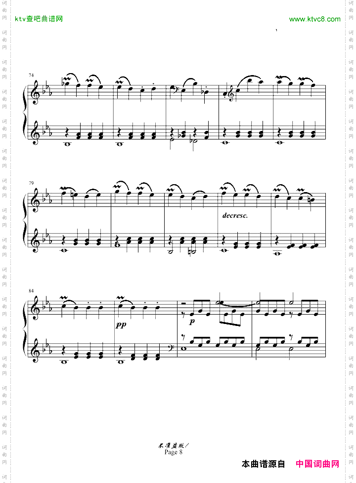 c小调第八钢琴奏鸣曲“悲怆”第一乐章