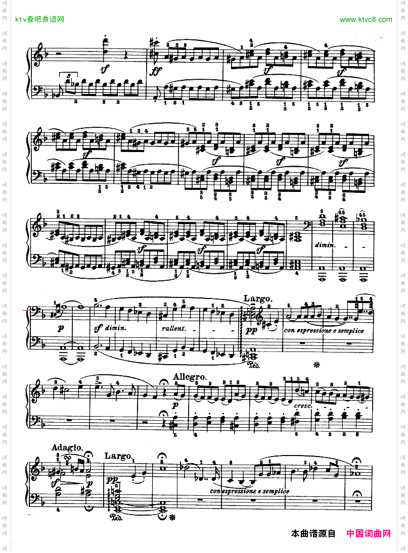 暴风雨-d小调第十七钢琴奏鸣曲-Op.31—2