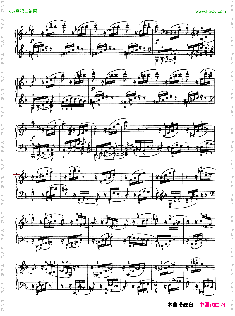 暴风雨-d小调第十七钢琴奏鸣曲-Op.31—2