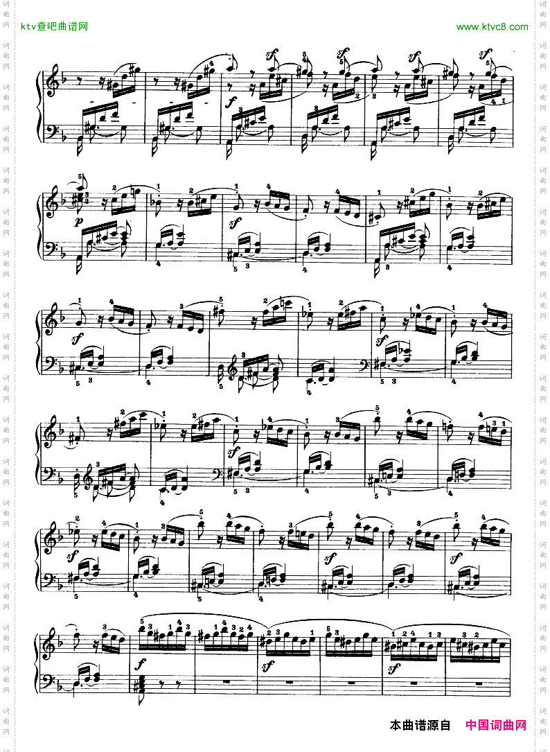 暴风雨-d小调第十七钢琴奏鸣曲-Op.31—2