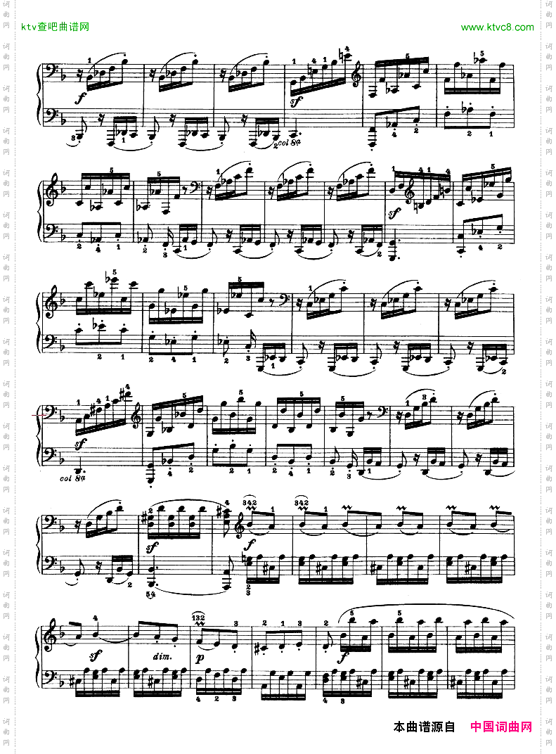 暴风雨-d小调第十七钢琴奏鸣曲-Op.31—2