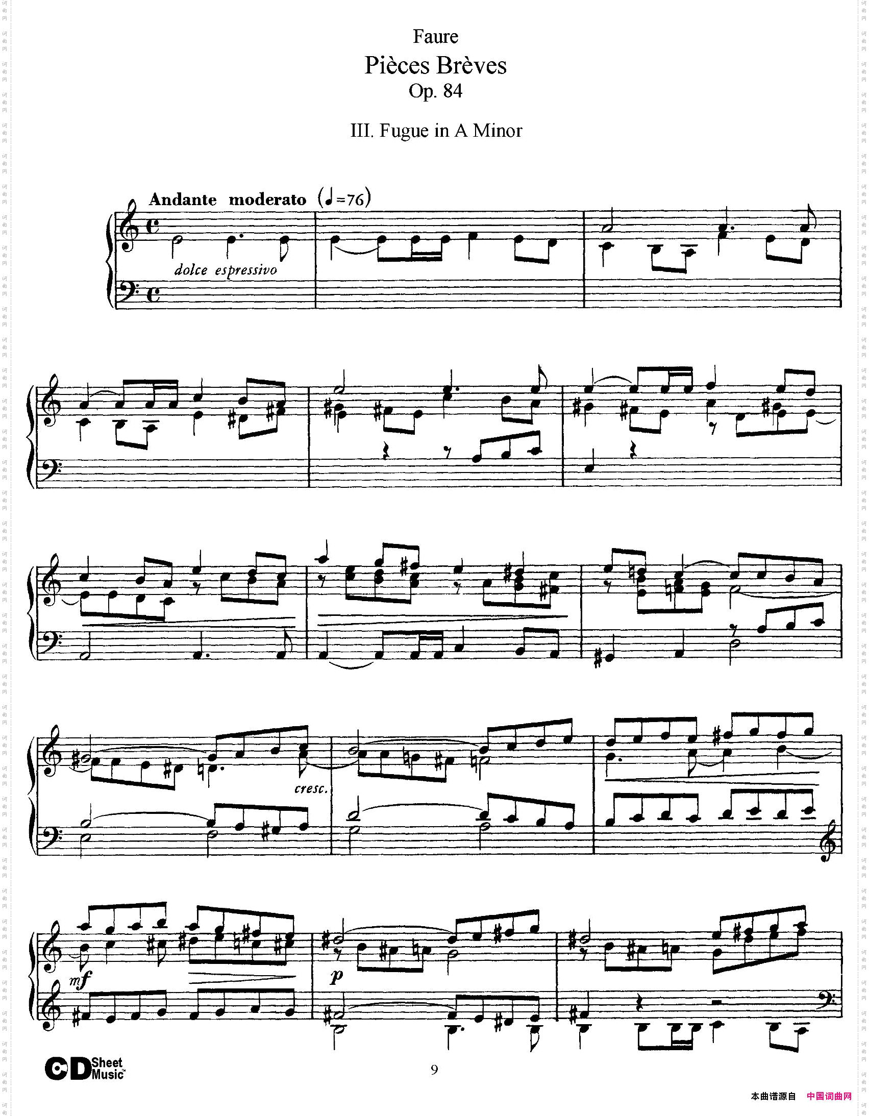 PiecesBrevesOp.84Ⅲ_Pieces Breves Op.84Ⅲ