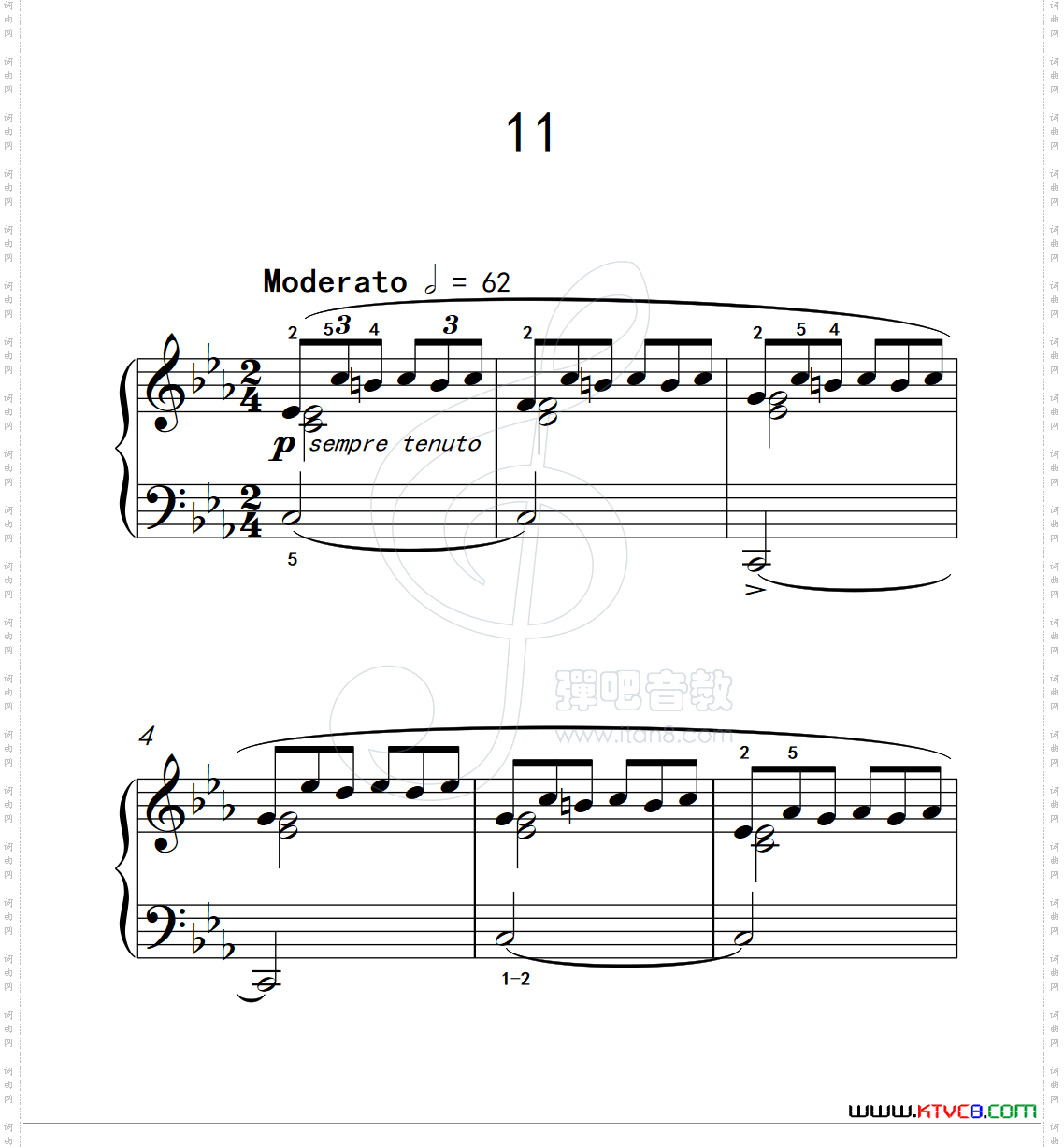 练习曲11克拉莫钢琴练习曲60首_练习曲 11克拉莫钢琴练习曲60首