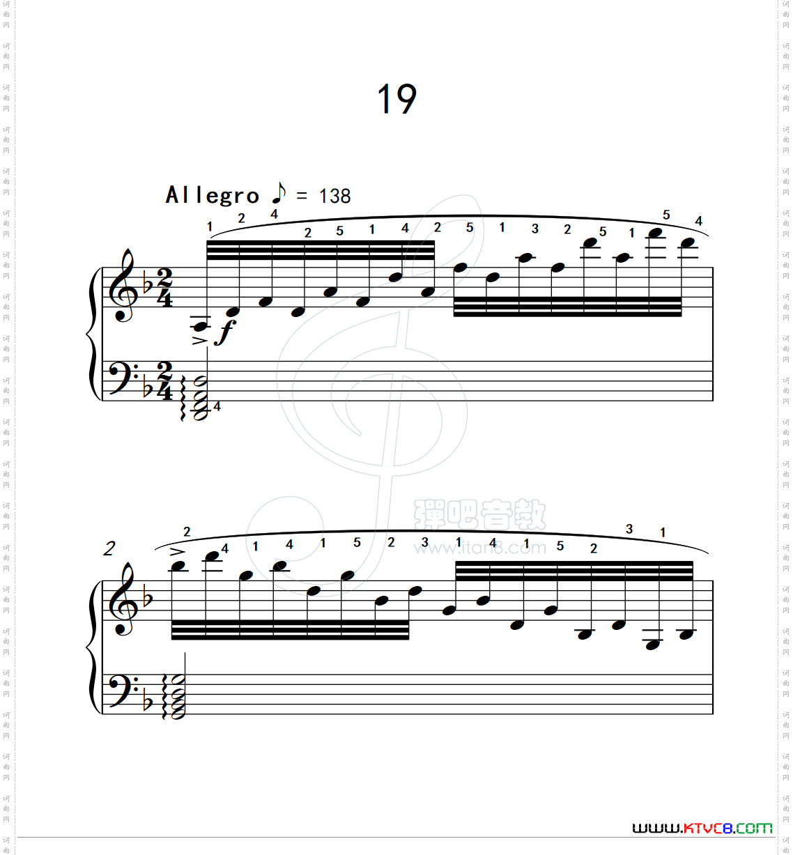 练习曲19克拉莫钢琴练习曲60首_练习曲 19克拉莫钢琴练习曲60首