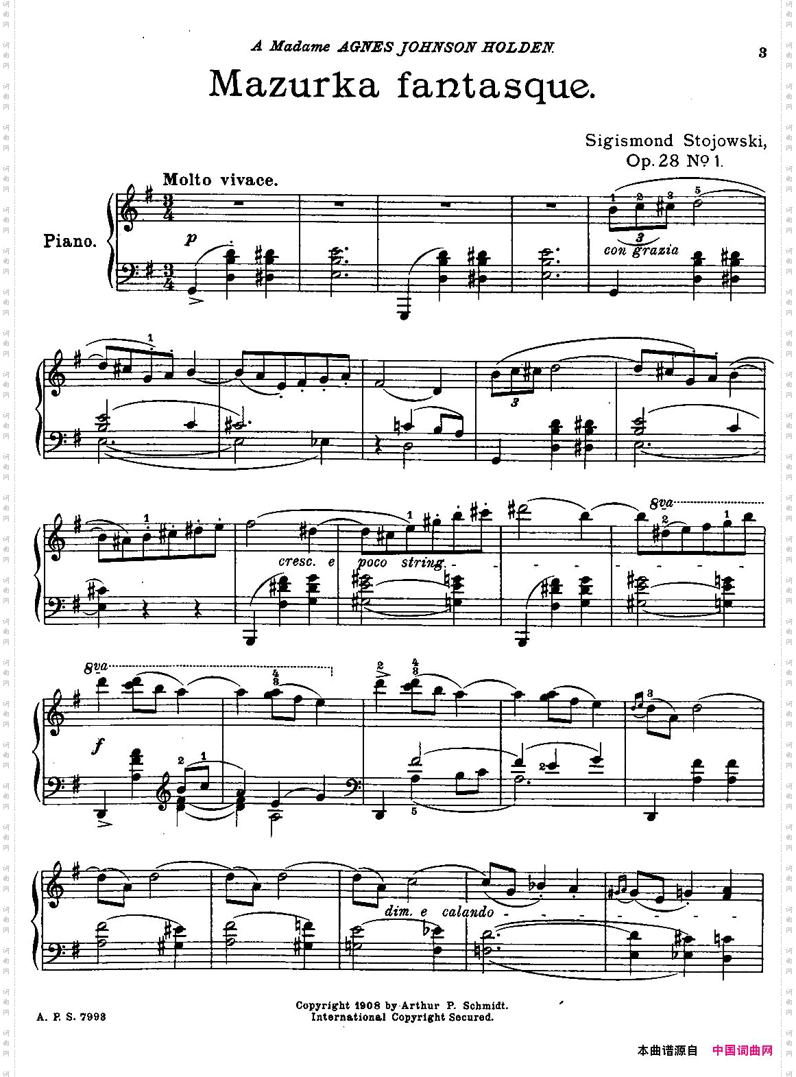 2首玛祖卡舞曲1TwoMazurkasOp.28No.1_2首玛祖卡舞曲1Two Mazurkas Op.28 No.1