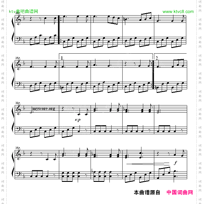 囚徒合唱选自歌剧《纳布科》、钢琴小曲