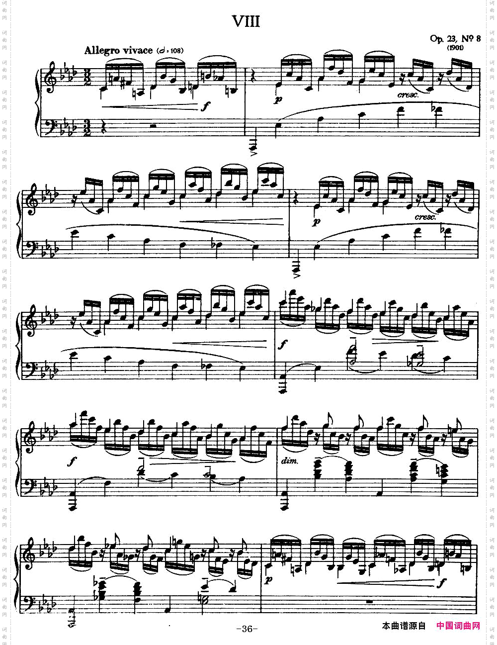 10PreludesOp.23拉赫玛尼诺夫10首前奏曲·Ⅷ_10 Preludes Op.23拉赫玛尼诺夫10首前奏曲·Ⅷ