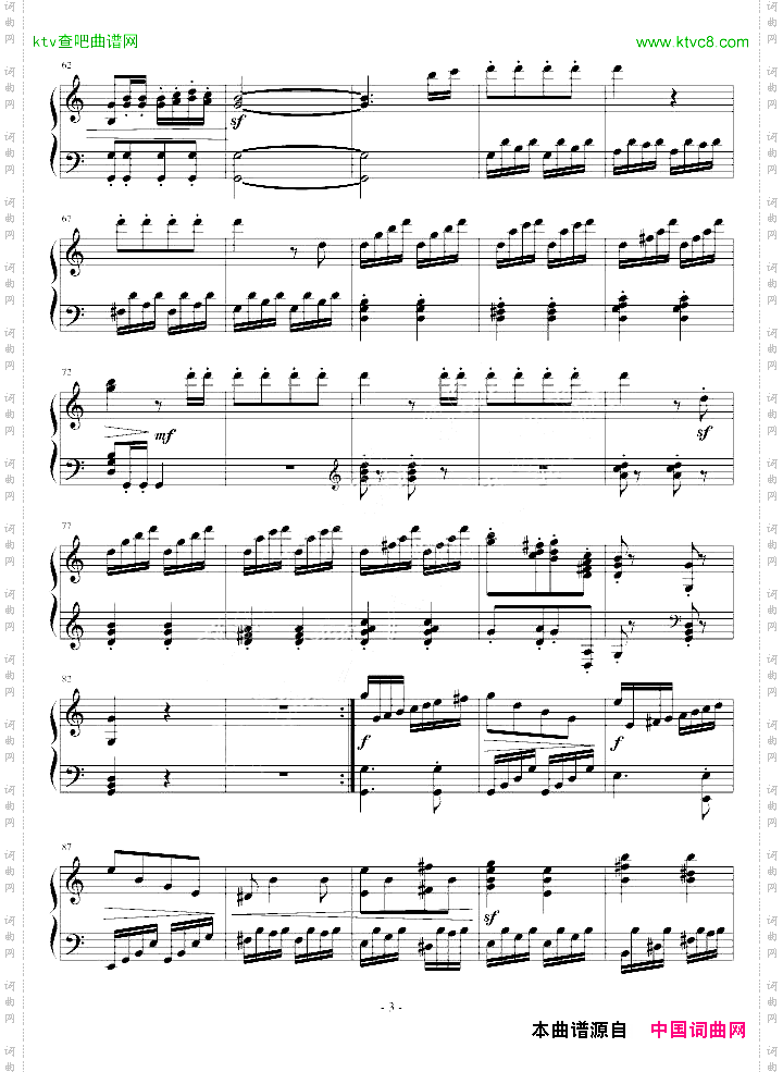 C大调小奏鸣曲第三乐章NO.1