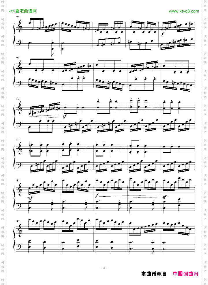 C大调小奏鸣曲第三乐章NO.1
