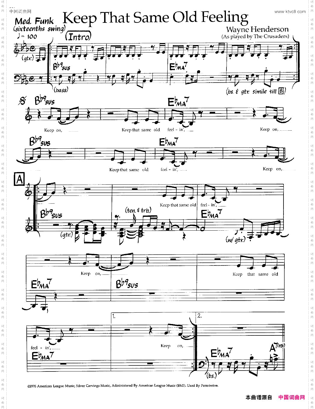 KeepThatSameOldFeeling爵士钢琴曲