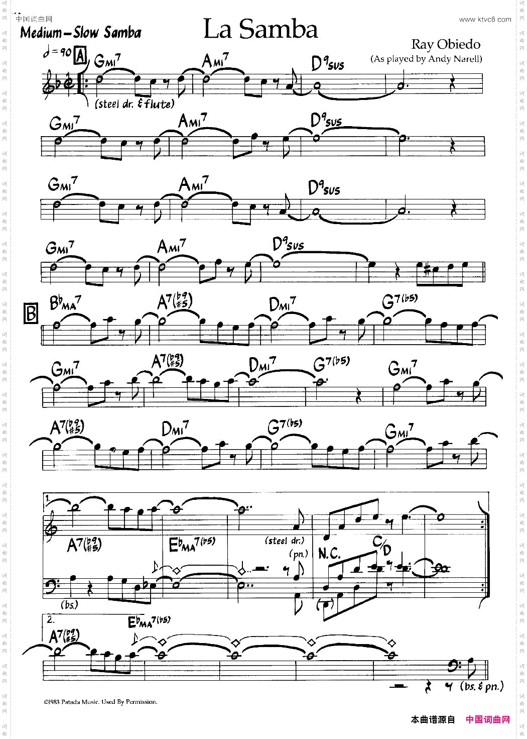 LaSamba爵士钢琴曲